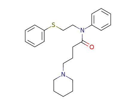 95434-11-0,N-(2-(Phenylthio)ethyl)-1-piperidinebutyranilide,