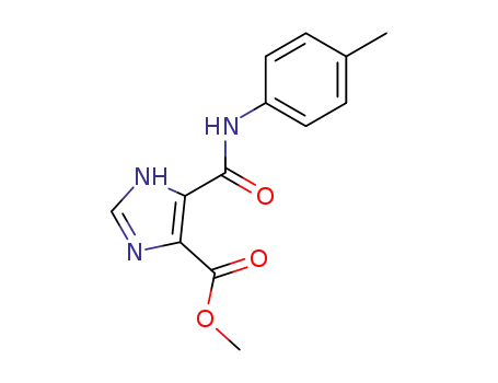 Molecular Structure of 62255-15-6 (1H-Imidazole-4-carboxylic acid, 5-[[(4-methylphenyl)amino]carbonyl]-,
methyl ester)