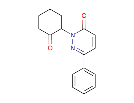 3(2H)-Pyridazinone, 2-(2-oxocyclohexyl)-6-phenyl-