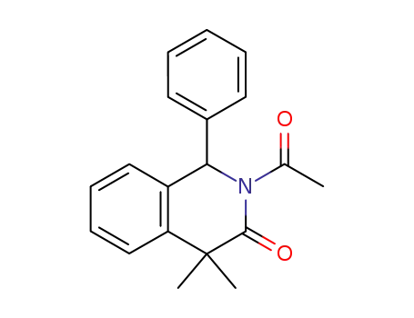 Molecular Structure of 72800-00-1 (3(2H)-Isoquinolinone, 2-acetyl-1,4-dihydro-4,4-dimethyl-1-phenyl-)