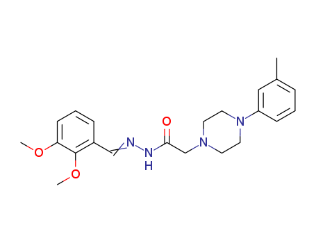 67041-18-3,N-[(2,3-dimethoxyphenyl)methylideneamino]-2-[4-(3-methylphenyl)piperazin-1-yl]acetamide,