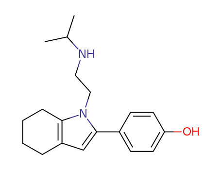 Molecular Structure of 62368-57-4 (Phenol,
4-[4,5,6,7-tetrahydro-1-[2-[(1-methylethyl)amino]ethyl]-1H-indol-2-yl]-)