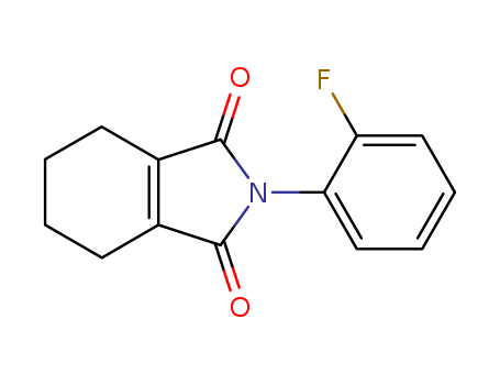 Molecular Structure of 39985-60-9 (1H-Isoindole-1,3(2H)-dione, 2-(2-fluorophenyl)-4,5,6,7-tetrahydro-)