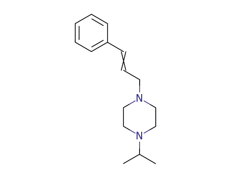 Molecular Structure of 48174-93-2 (Piperazine, 1-(1-methylethyl)-4-(3-phenyl-2-propenyl)-)