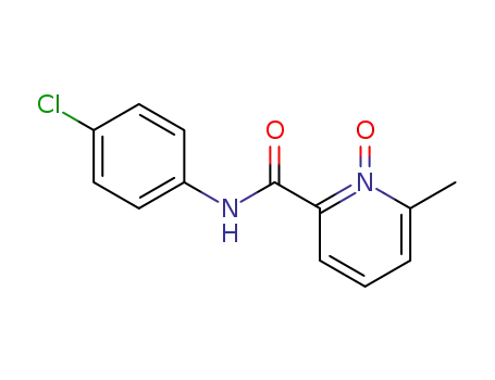 Molecular Structure of 56387-90-7 (2-Pyridinecarboxamide, N-(4-chlorophenyl)-6-methyl-, 1-oxide)