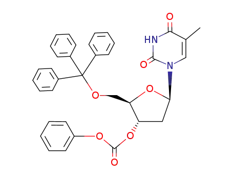 Thymidine, 5'-O-(triphenylmethyl)-, 3'-(phenyl carbonate)