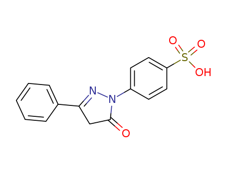 Benzenesulfonic acid, 4-(4,5-dihydro-5-oxo-3-phenyl-1H-pyrazol-1-yl)-