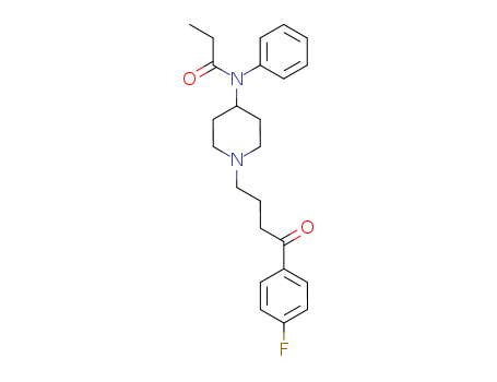 2413-90-3,Propanamide,N-[1-[4-(4-fluorophenyl)-4-oxobutyl]-4-piperidinyl]-N-phenyl-,Propionanilide,N-[1-[3-(p-fluorobenzoyl)propyl]-4-piperidyl]- (7CI,8CI); R 4173