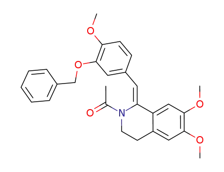 Isoquinoline,
2-acetyl-1,2,3,4-tetrahydro-6,7-dimethoxy-1-[[4-methoxy-3-(phenylmeth
oxy)phenyl]methylene]-, (Z)-