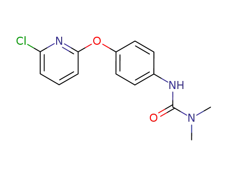 Molecular Structure of 57190-95-1 (Urea, N'-[4-[(6-chloro-2-pyridinyl)oxy]phenyl]-N,N-dimethyl-)