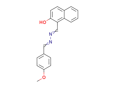 Molecular Structure of 59216-33-0 (1-Naphthalenecarboxaldehyde, 2-hydroxy-,
[(4-methoxyphenyl)methylene]hydrazone)