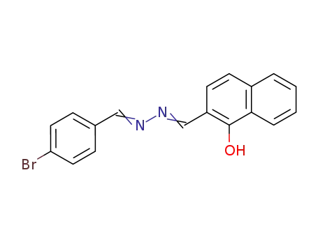 Molecular Structure of 59216-30-7 (2-Naphthalenecarboxaldehyde, 1-hydroxy-,
[(4-bromophenyl)methylene]hydrazone)