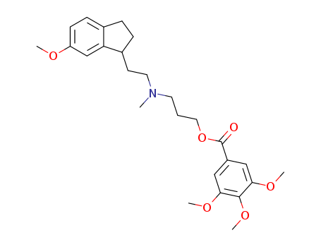 69061-80-9,3-{[2-(6-methoxy-2,3-dihydro-1H-inden-1-yl)ethyl](methyl)amino}propyl 3,4,5-trimethoxybenzoate,