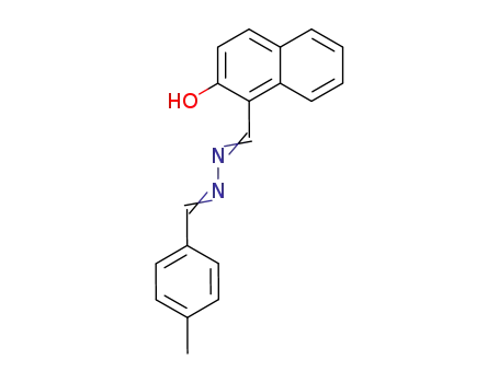 Molecular Structure of 59216-34-1 (1-Naphthalenecarboxaldehyde, 2-hydroxy-,
[(4-methylphenyl)methylene]hydrazone)