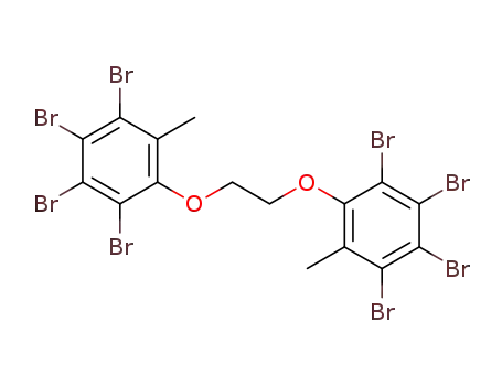 Molecular Structure of 64820-89-9 (Benzene, 1,1'-[1,2-ethanediylbis(oxy)]bis[2,3,4,5-tetrabromo-6-methyl-)