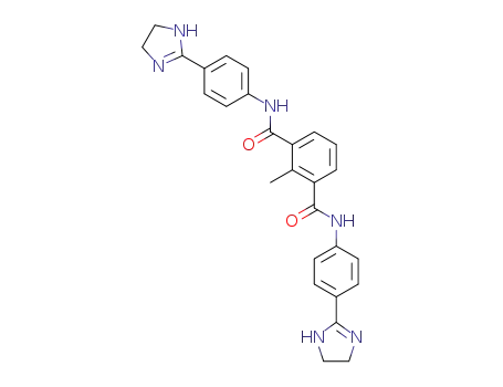Molecular Structure of 21696-23-1 (1,3-Benzenedicarboxamide,N1,N3-bis[4-(4,5-dihydro-1H-imidazol-2-yl)phenyl]-2-methyl-)