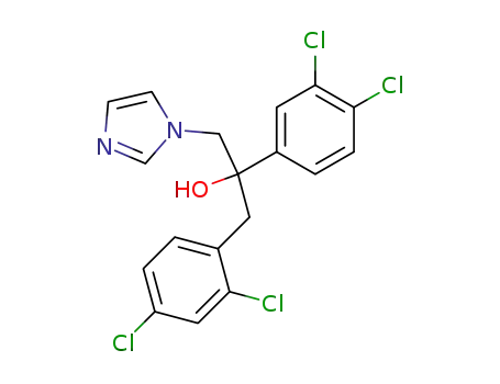 Molecular Structure of 65571-31-5 (1H-Imidazole-1-ethanol,
a-(3,4-dichlorophenyl)-a-[(2,4-dichlorophenyl)methyl]-)