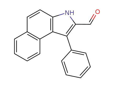 Molecular Structure of 66385-73-7 (3H-Benz[e]indole-2-carboxaldehyde, 1-phenyl-)
