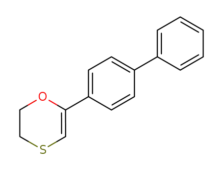 Molecular Structure of 61379-02-0 (1,4-Oxathiin, 6-[1,1'-biphenyl]-4-yl-2,3-dihydro-)
