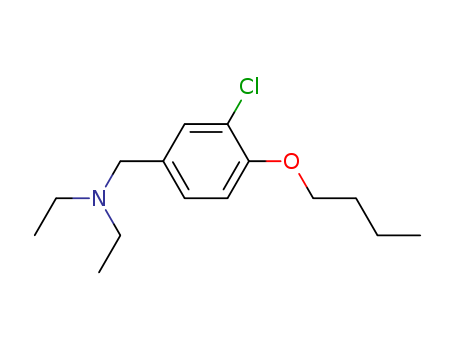 32600-09-2,Benzenemethanamine, 4-butoxy-3-chloro-N,N-diethyl-,