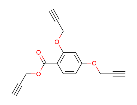 Molecular Structure of 14491-72-6 (Benzoic acid, 2,4-bis(2-propynyloxy)-, 2-propynyl ester)