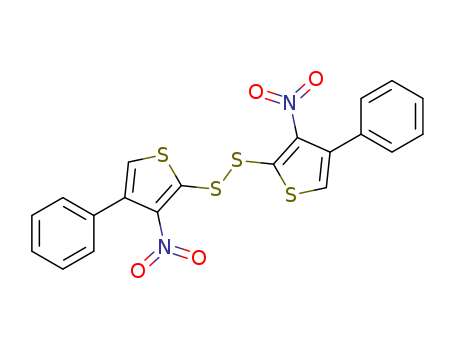 30129-93-2,Thiophene,2,2'-dithiobis[3-nitro-4-phenyl- (8CI),NSC 296254