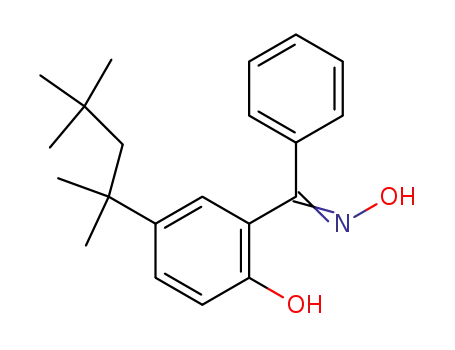 Molecular Structure of 56875-64-0 (Methanone, [2-hydroxy-5-(1,1,3,3-tetramethylbutyl)phenyl]phenyl-, oxime)