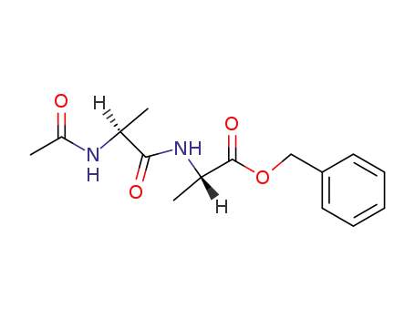 Molecular Structure of 74257-54-8 (L-Alanine, N-(N-acetyl-L-alanyl)-, phenylmethyl ester)