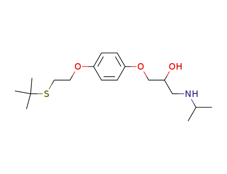 2-Propanol,
1-[4-[2-[(1,1-dimethylethyl)thio]ethoxy]phenoxy]-3-[(1-methylethyl)amino]
-