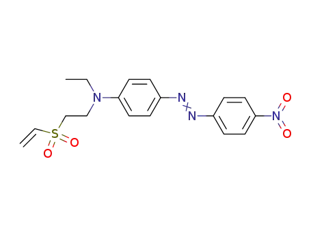 Molecular Structure of 19988-82-0 (Benzenamine, N-[2-(ethenylsulfonyl)ethyl]-N-ethyl-4-[(4-nitrophenyl)azo]-)