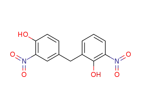 Molecular Structure of 59919-80-1 (Phenol, 4-[(2-hydroxy-3-nitrophenyl)methyl]-2-nitro-)