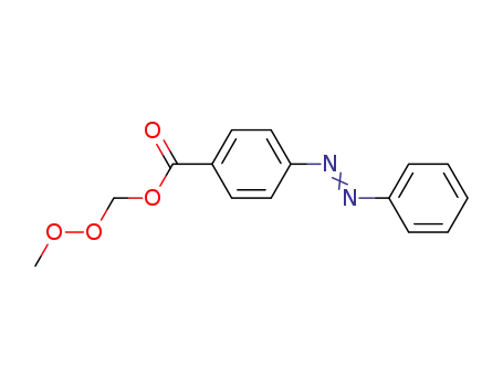 Molecular Structure of 52692-03-2 (Benzoic acid, 4-(phenylazo)-, (methyldioxy)methyl ester)