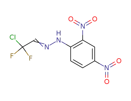 Molecular Structure of 655-72-1 (Acetaldehyde, chlorodifluoro-, (2,4-dinitrophenyl)hydrazone)