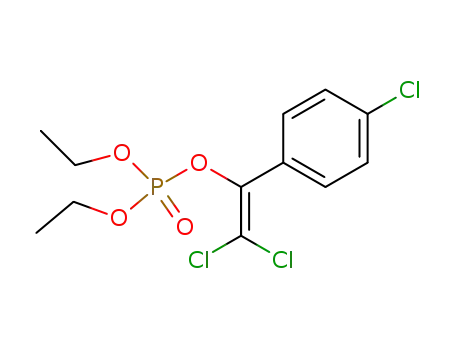 Molecular Structure of 27704-51-4 (Phosphoric acid, 2,2-dichloro-1-(4-chlorophenyl)ethenyl diethyl ester)