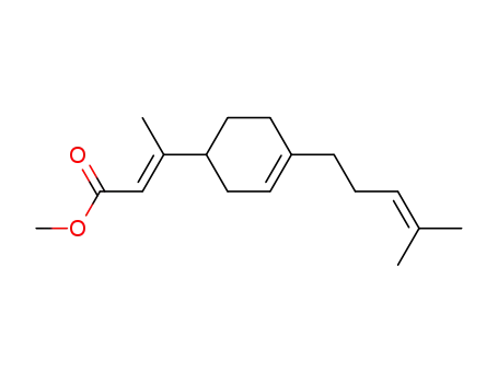 2-Butenoic acid, 3-[4-(4-methyl-3-pentenyl)-3-cyclohexen-1-yl]-, methyl
ester, (E)-