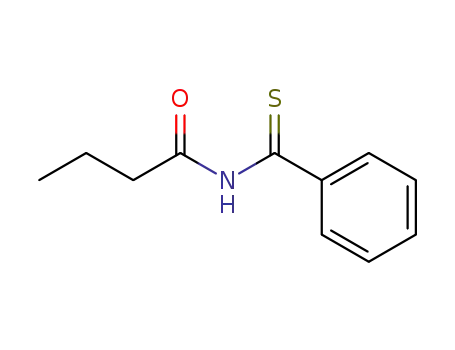 Molecular Structure of 109257-88-7 (Butanamide, N-(phenylthioxomethyl)-)