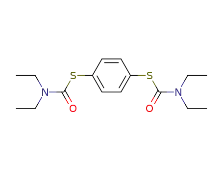 Molecular Structure of 13511-81-4 (Carbamic acid,diethylthio-, S,S'-p-phenylene ester (8CI))