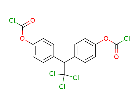 Molecular Structure of 17854-01-2 (Carbonochloridic acid, (2,2,2-trichloroethylidene)di-4,1-phenylene ester)
