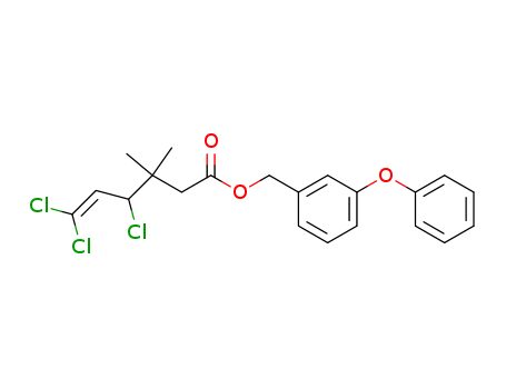 5-Hexenoic acid, 4,6,6-trichloro-3,3-dimethyl-, (3-phenoxyphenyl)methyl
ester