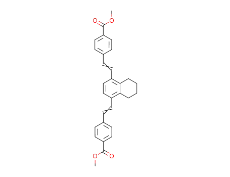 Benzoic acid,
4,4'-[(5,6,7,8-tetrahydro-1,4-naphthalenediyl)di-2,1-ethenediyl]bis-,
dimethyl ester