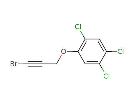 Molecular Structure of 777-09-3 (Benzene, 1-[(3-bromo-2-propynyl)oxy]-2,4,5-trichloro-)
