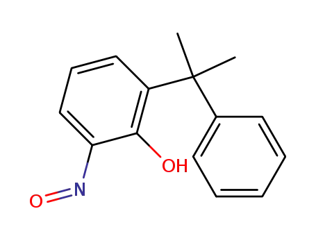 Molecular Structure of 59919-24-3 (Phenol, 2-(1-methyl-1-phenylethyl)-6-nitroso-)