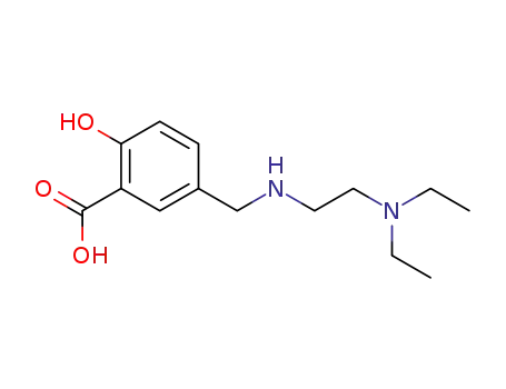 Molecular Structure of 4900-14-5 (Benzoic acid, 5-[[[2-(diethylamino)ethyl]amino]methyl]-2-hydroxy-)