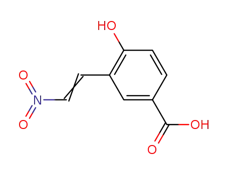 Molecular Structure of 80728-54-7 (Benzoic acid, 4-hydroxy-3-(2-nitroethenyl)-)