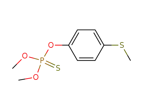 Molecular Structure of 3070-16-4 (O,O-dimethyl O-[4-(methylsulfanyl)phenyl] phosphorothioate)