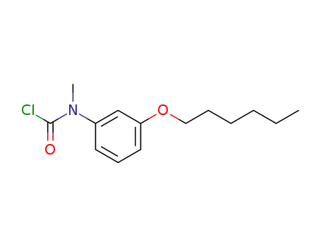 Molecular Structure of 59732-07-9 (Carbamic chloride, [3-(hexyloxy)phenyl]methyl-)