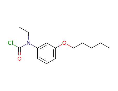 Molecular Structure of 59732-15-9 (Carbamic chloride, ethyl[3-(pentyloxy)phenyl]-)