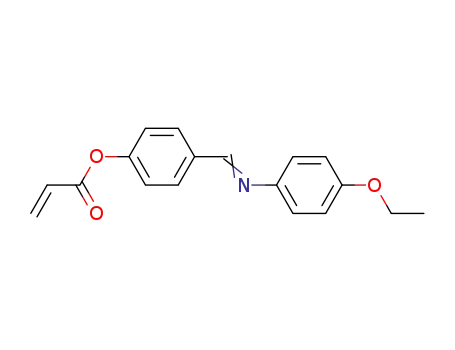 Molecular Structure of 52468-41-4 (2-Propenoic acid, 4-[[(4-ethoxyphenyl)imino]methyl]phenyl ester)
