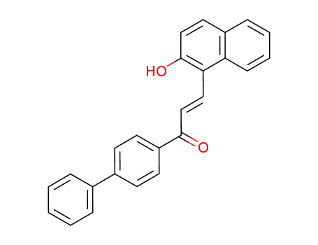 Molecular Structure of 15507-25-2 (2-Propen-1-one, 1-[1,1'-biphenyl]-4-yl-3-(2-hydroxy-1-naphthalenyl)-)