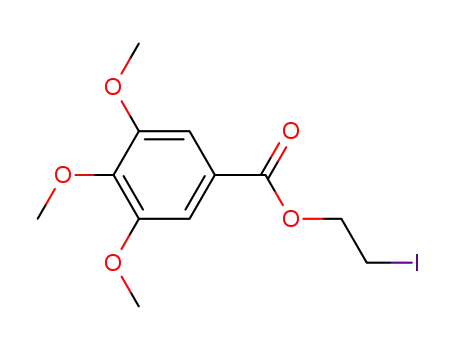 Molecular Structure of 56879-68-6 (Benzoic acid, 3,4,5-trimethoxy-, 2-iodoethyl ester)